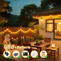Molicar 12m 100 LED-es Tündérfény 3in1 Táp USB/Akkumulátor 8 Mód Időzítő 2
