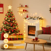 Molicar 12m 100 LED-es Tündérfény 3in1 Táp USB/Akkumulátor 8 Mód Időzítő 3