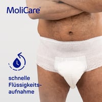 Chiloți pentru incontinență MoliCare Premium Mobile, 10 picături, mărimea XL (circumferința șoldului 130–170 cm), 14 bucăți, pentru bărbați și femei 3