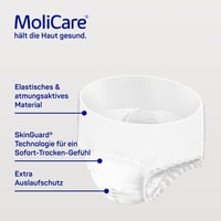 Chiloți pentru incontinență MoliCare Premium Mobile, 10 picături, mărimea XL (circumferința șoldului 130–170 cm), 14 bucăți, pentru bărbați și femei 6