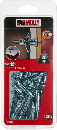 Molly M12025-XJ falitömlő szett 40 db M4 csavar 4x35mm szürke 1