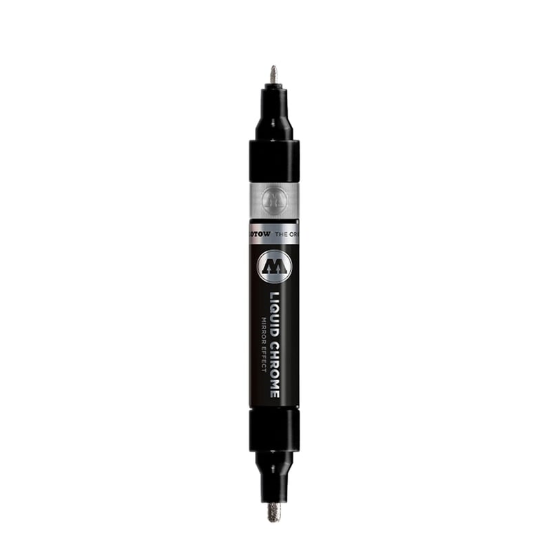 Molotow Dual Tip tekutý chrómový popisovač s vysokým leskom – 1,5 mm a 4 mm