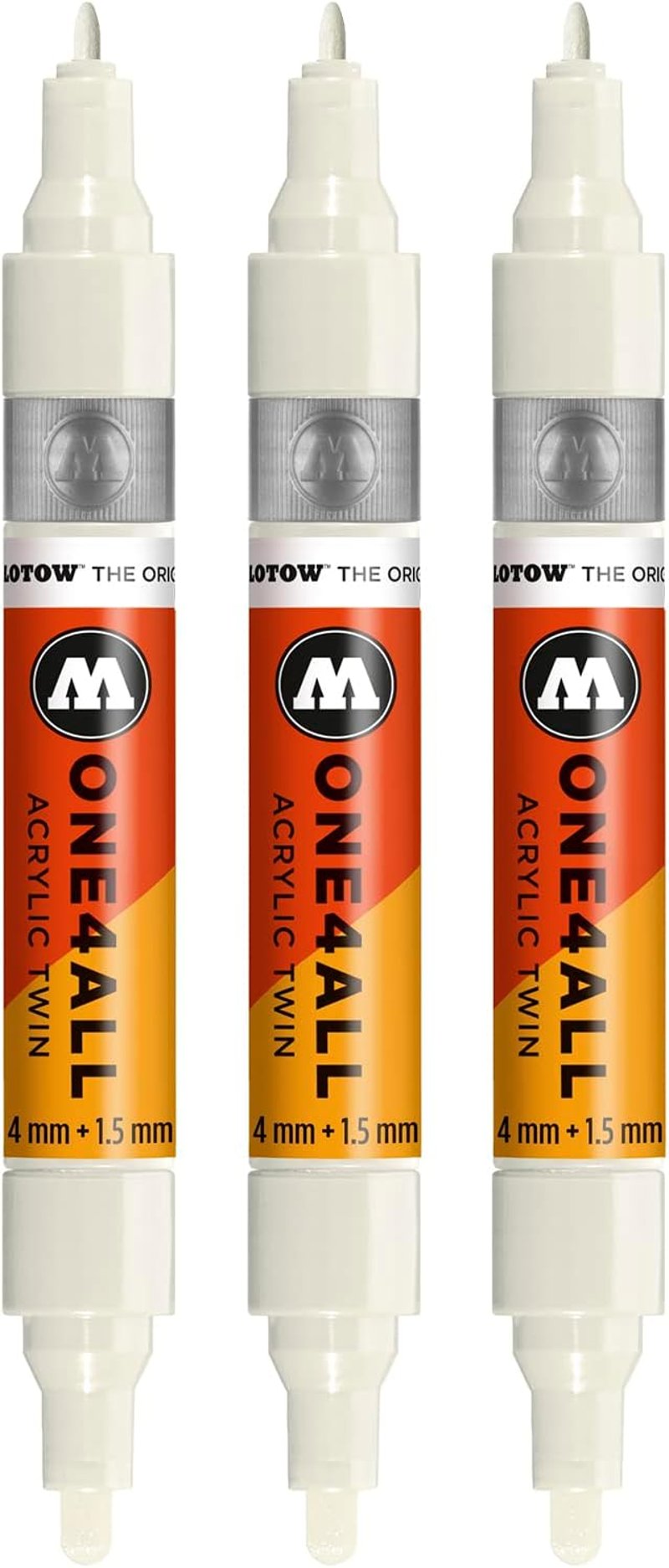 Molotow One4All Akril Twin Marker 1,5-4mm Natural White 3db szett - 229 Natural White
