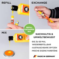 Molotow One4All Akril Twin Marker 1,5-4mm Natural White 3db szett - 229 Natural White 5