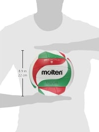 Molten V5M2000 Röplabda Fehér/Zöld/Fekete Verseny Labda 3