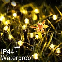 MOLVCE Elemes Tündérfény 2db 50 LED 5m Kültéri-Beltéri Fényfüzér Időzítővel - 8 Világítási Mód, Vízálló, Meleg Fehér, Zöld Kábel 7