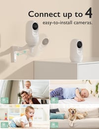 Monitor video pentru bebeluși Momcozy cu ecran de 5 inchi, cameră de supraveghere pentru camera copilului 6