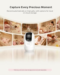 Momcozy BM04 WiFi Baby Monitor kamerával és alkalmazásvezérléssel 8