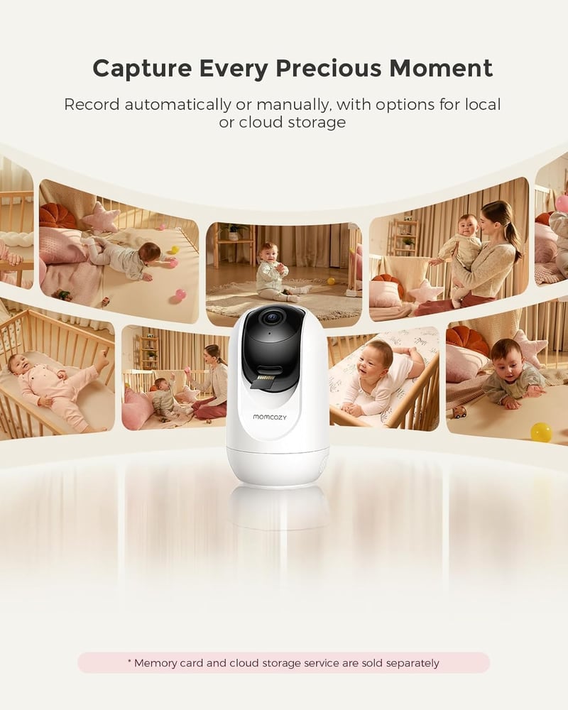 Momcozy BM04 WiFi Baby Monitor kamerával és alkalmazásvezérléssel