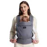 Momcozy Ergonomikus Babahordozó 3-24 Hónapos Kisgyermekeknek, Légáteresztő Szürke 1
