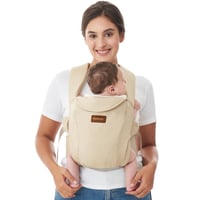 Momcozy ergonomska nosiljka za novorođenčad s potporom za vrat, 3-11 kg - kaki 1