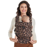 Momcozy Ergonomikus Hordozó 3-20 kg-ig, Lélegző Leopard Mintás Babahordozó 1