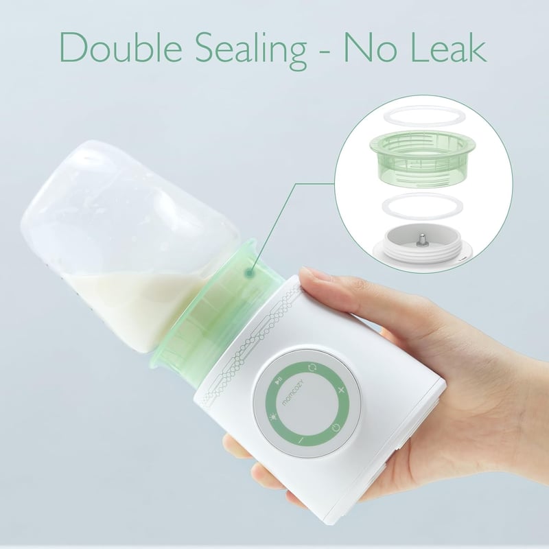 Momcozy Hordozható Cumisüveg Melegítő, 2 Perces Gyors Melegítés, 6 Hőmérséklet Fokozat, USB Tölthető, Szivárgásmentes, Philips Avent/MAM/Com