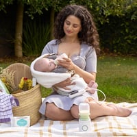 Momcozy Hordozható Cumisüveg Melegítő, 2 Perces Gyors Melegítés, 6 Hőmérséklet Fokozat, USB Tölthető, Szivárgásmentes, Philips Avent/MAM/Com 5