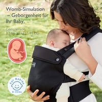 Momcozy Légáteresztő Háló Babahordozó - Ergonomikus, Könnyű Kenguru 3-20 kg Babáknak, Deréktámasszal, Kényelmes Egész Napos Hordozáshoz, Fek 8
