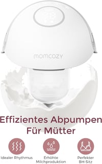 Momcozy M6 hordozható mellszívó, 3 mód, 9 fokozat, 24 mm DoubleFit 3