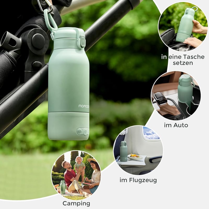 Momcozy MW05 Hordozható Cumisüveg Melegítő, 500ml, 24 Használat, 3 Perc Felmelegítés