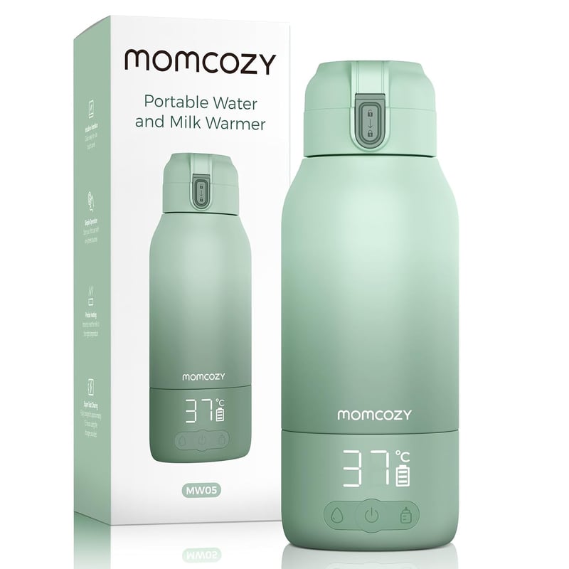 Momcozy MW05 Hordozható Cumisüveg Melegítő, 500ml, 24 Használat, 3 Perc Felmelegítés