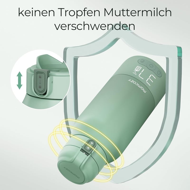 Momcozy MW05 Hordozható Cumisüveg Melegítő, 500ml, 24 Használat, 3 Perc Felmelegítés