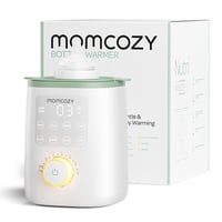 Momcozy Nutri babaüveg melegítő 9 az 1-ben pontos hőmérséklet-szabályozással éjszakai fénnyel gyors melegítéshez fehér menta színben 1