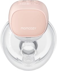Momcozy S9 Pro Kéz Nélküli Mellszívó LED Kijelzővel - Hordozható Szilikon Mellpumpa Szoptató Anyáknak, Piros 1