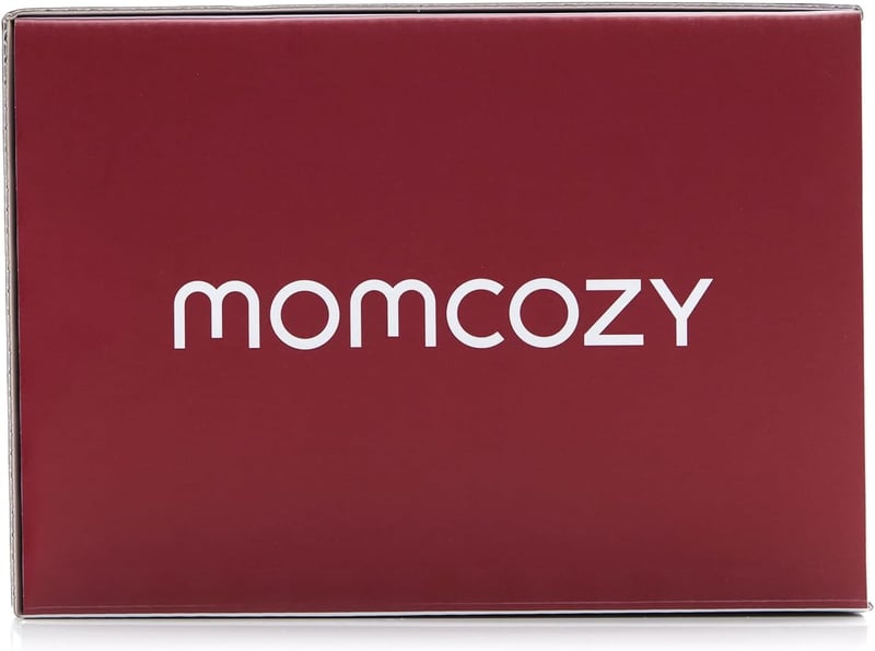 Momcozy S9 Pro Kéz Nélküli Mellszívó LED Kijelzővel - Hordozható Szilikon Mellpumpa Szoptató Anyáknak, Piros