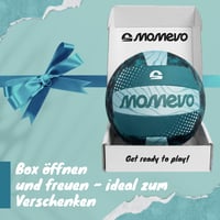 Neoprénová vodnopólová lopta Momevo BeachBuddy pre deti – Ø 22 cm, veľkosť 5, Deep Sea – Mäkká plážová lopta od 2 rokov, na vonkajšie použitie 8