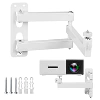 Suport de perete pentru proiector momgyaamz, montură metalică, unghi reglabil multidirecțional, braț articulat, conector cu șurub de 1/4 inch, pentru proiector și cameră de supraveghere 1