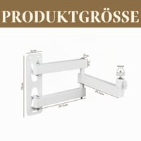 Suport de perete pentru proiector momgyaamz, montură metalică, unghi reglabil multidirecțional, braț articulat, conector cu șurub de 1/4 inch, pentru proiector și cameră de supraveghere 2