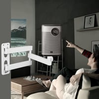 Suport de perete pentru proiector momgyaamz, montură metalică, unghi reglabil multidirecțional, braț articulat, conector cu șurub de 1/4 inch, pentru proiector și cameră de supraveghere 9