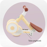Momi DEX futóbicikli 1-3 éveseknek összecsukható kerettel, magasságállítható nyereg, defektmentes műanyag kerekek, 2 kg 5