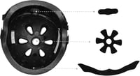 MoMi Mimi gyerek kerékpáros sisak 48-55 cm, állítható, szellőzőnyílások, párnázott - green matte 8
