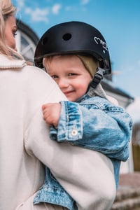 MoMi Mimi gyerek kerékpáros sisak 48-55 cm, állítható, szellőzőnyílások, párnázott - green matte 9