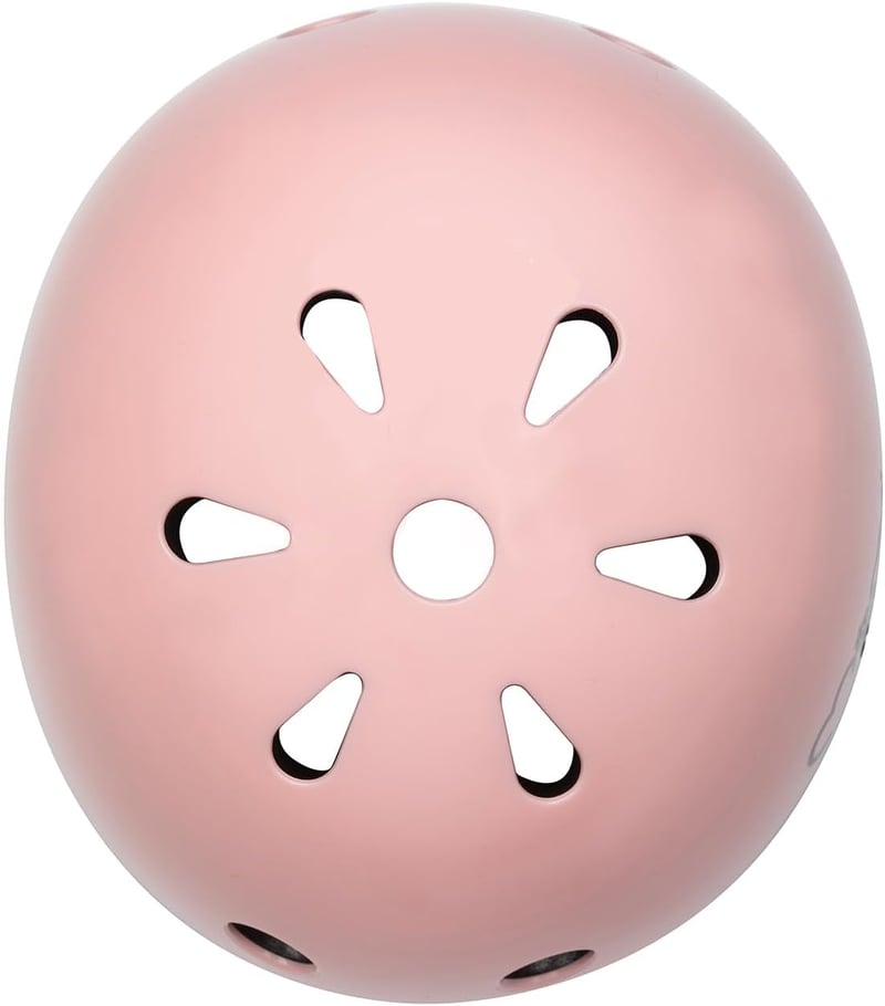 MoMi Mimi gyerek kerékpáros sisak 48-55 cm, állítható, szellőzőnyílások, párnázott - Matte pink