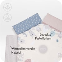 Detská hracia deka MoMi PASTEL 3 v 1 s hrazdičkou, 2 oblúky, guľôčkový bazén, 5 hračiek, 20 loptičiek s taškou, vankúšik na pasenie koníkov 7