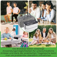 momii Prémium Rozsdamentes Acél Ebéd Doboz Felnőtteknek és Gyerekeknek - Bento Box Rekeszekkel, Hordtáskával és Evőeszközökkel, 800ml, Fehér 7