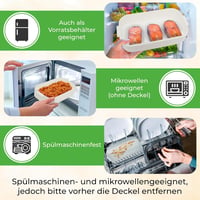 momii Prémium Rozsdamentes Acél Ebéd Doboz Felnőtteknek és Gyerekeknek - Bento Box Rekeszekkel, Hordtáskával és Evőeszközökkel, 800ml, Fehér 5