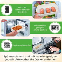 momii Rozsdamentes Acél Ételhordó 1,4L - Felnőtt Bento Doboz 4 Rekesszel, Kézi Mosású, BPA-mentes, Kék Színben 5