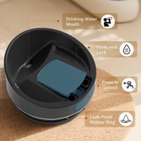 Pahar Termos din Oțel Inoxidabil MOMSIV 1100ml Negru - Cu Pai și Mâner 5