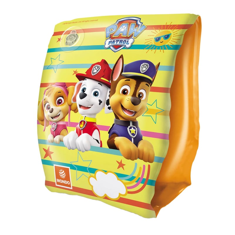 Mondo Paw Patrol PVC nafukovacie rukávy pre deti od 2 do 6 rokov, 6-20 kg, viacfarebné bezpečnostné rukávy 16934