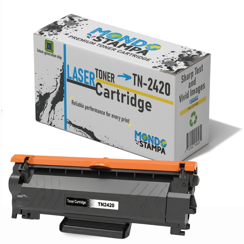 Kompatibilný toner Mondo Stampa TN2420 s čipom pre tlačiarne Brother MFC-L2710DW, MFC-L2710DN, MFC-L2730DW, MFC-L2750DW, čierny, 1 ks