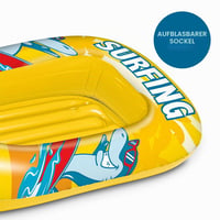 Nafukovací čln Mondo Toys Surfing Shark pre deti, 112 cm, tepelne zvárané PVC, gumový čln s motívom žraloka, 16922 6