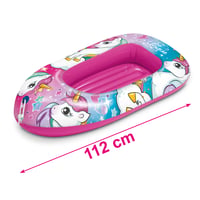 Barcă gonflabilă pentru copii Mondo Toys Unicorn - 112 cm - Plajă, mare, piscină - 16938 5