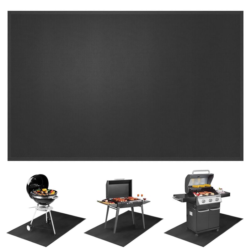 Mondoshop vatrootporna podloga 100x150 cm – Podna zaštita i termoizolacijska prostirka za roštilj, ognjište, kamin, terasu i kampiranje