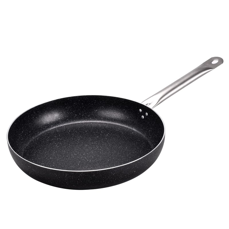 Panvica Moneta Etnea Pro 36 cm s nerezovou rukoväťou, čierna