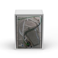 Kryt na práčku Mongardi z PP, PVC a ABS živice, univerzálny, odolný voči vlhkosti, 68,5 x 64,5 x 88 cm, biely, do garáže, exteriéru a práčovne, jednoduchá montáž 5