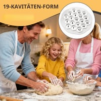 Forma na výrobu pirohov mongtsamz, 19 otvorov, pomôcka na plnenie ravioli z PP materiálu, forma na výrobu taštičiek manti a pirohov do domácej kuchyne, biela 8