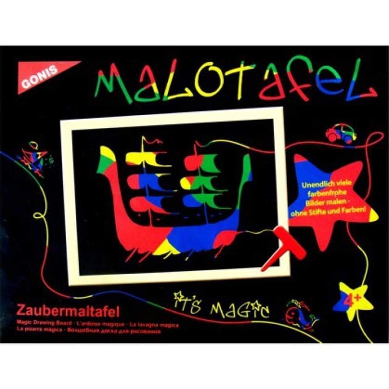 Kriedová tabuľa Monkey's Malo Board - viacfarebná