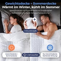 Prikrývka s váhou Monlinger 2 v 1 - 155x220 cm, 7 kg 2