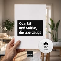 Hârtie Monobloc Premium Alb Mat A4 200g/m² – 60 coli, pentru imprimare față-verso, pentru imprimante laser și inkjet 2